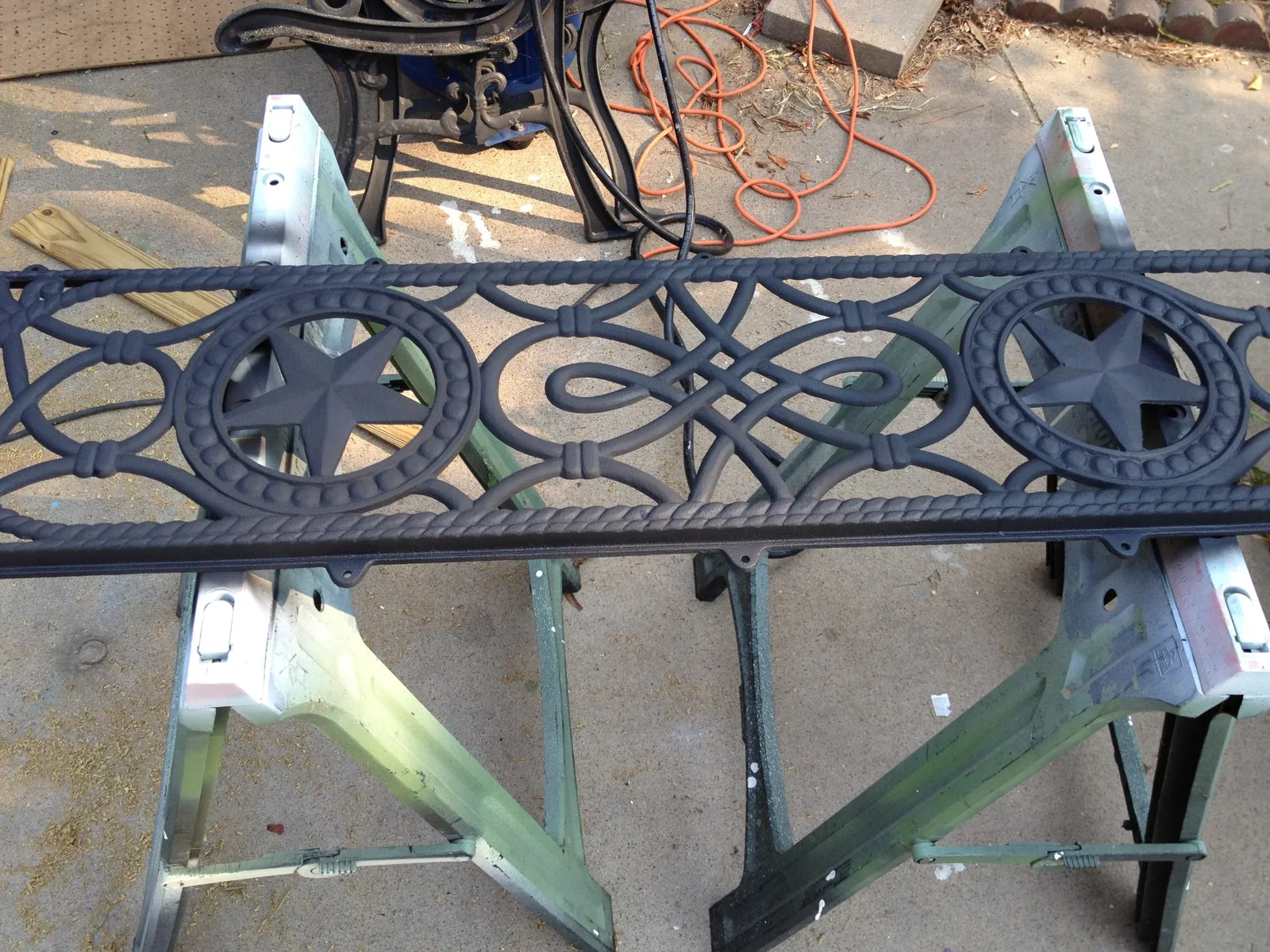 Outdoor Bench Restoration - Metal restoration