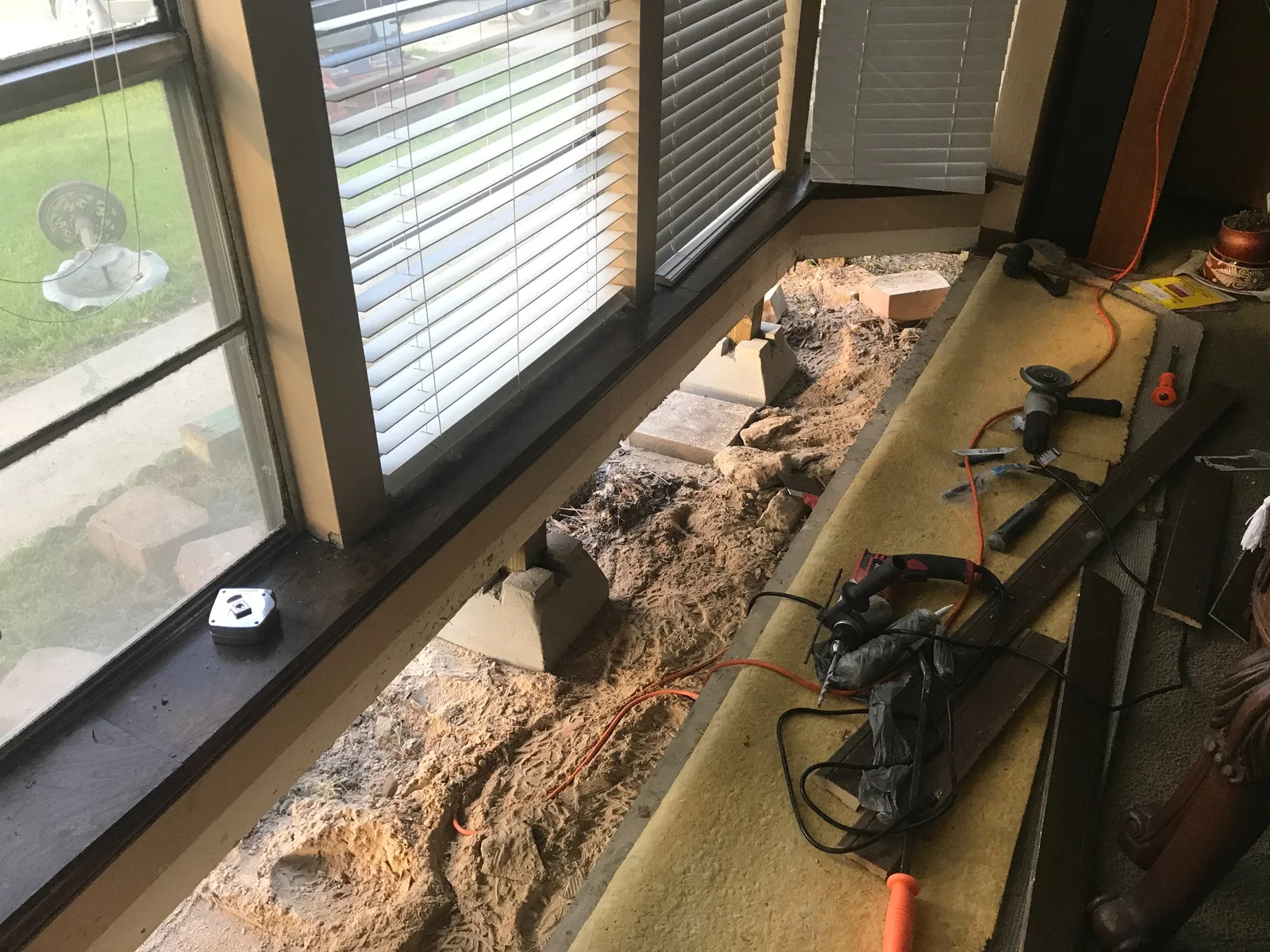 Subfloor Repair - Repair underway